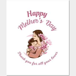 Happy Mother's Day, Thank you Mom Posters and Art